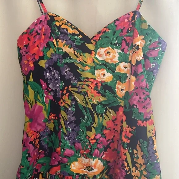3 for $25! Hand Made Floral Multicolor Spaghetti Strap Dress - Picture 2 of 6